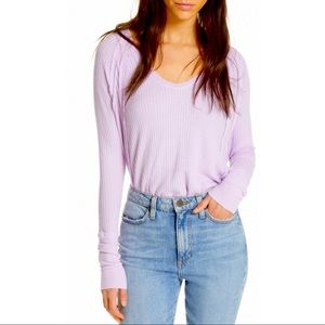 Free People Lavender Catalina Thermal Tunic Top